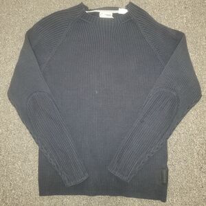 Timberland Men's Classic Fit Pullover Knitted Sweater Long Sleeve Gray Size L
